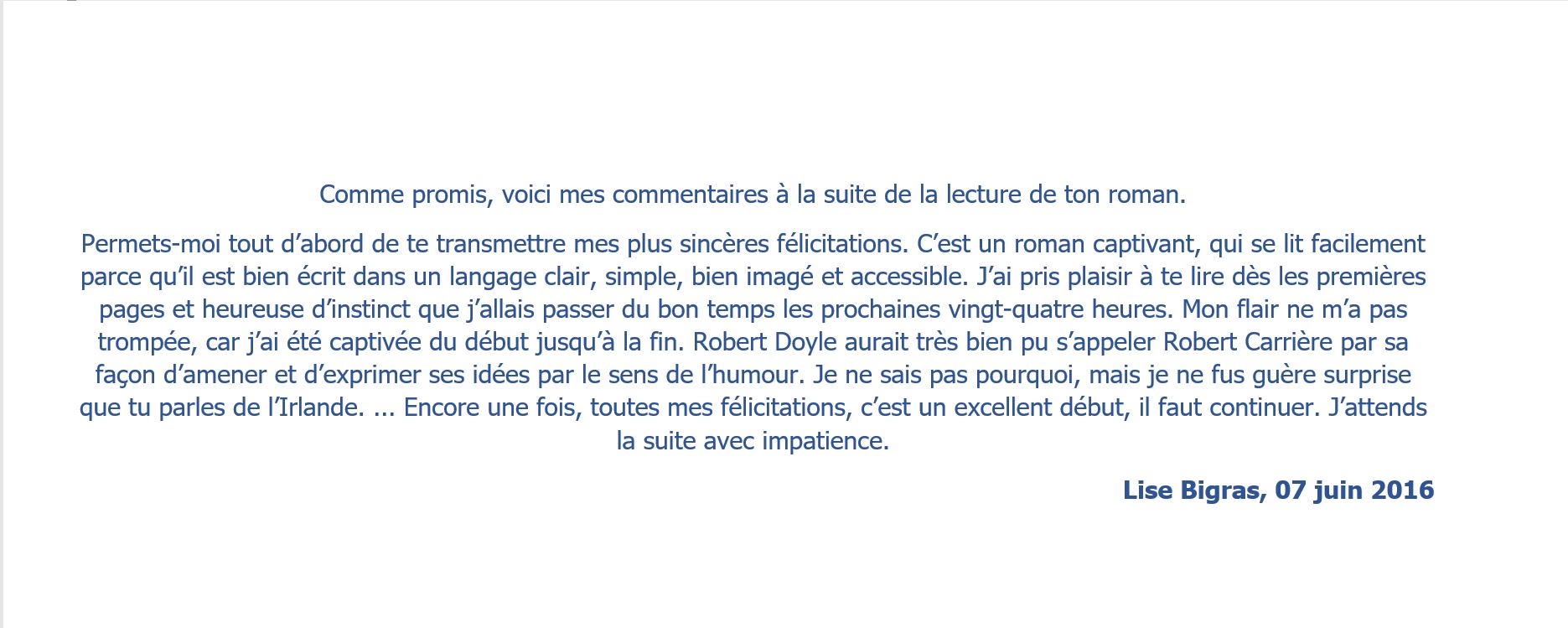 COMMENTAIRE 12